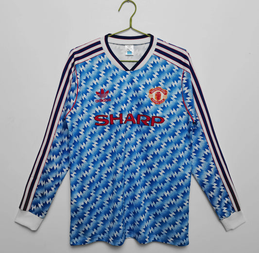 Manchester United 1990-1992 Long Sleeve Away Kit - JerseyLegacy