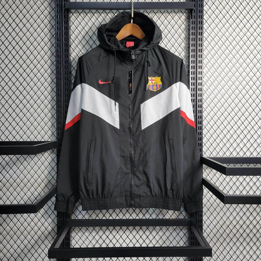 Barcelona Windbreaker Jacket 23/24 - Black - JerseyLegacy