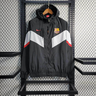 Barcelona Windbreaker Jacket 23/24 - Black - JerseyLegacy