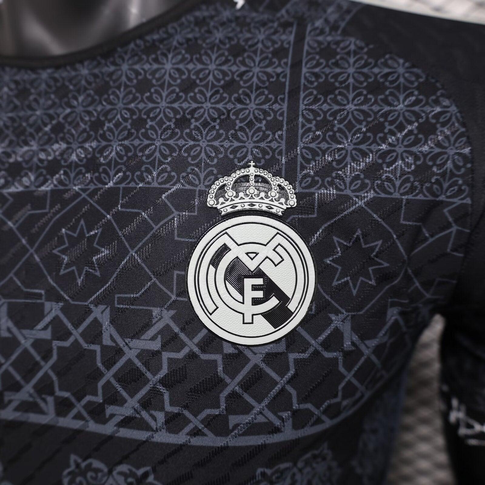 Real Madrid "Mosaic Heritage" Black Edition Special Kit - JerseyLegacy