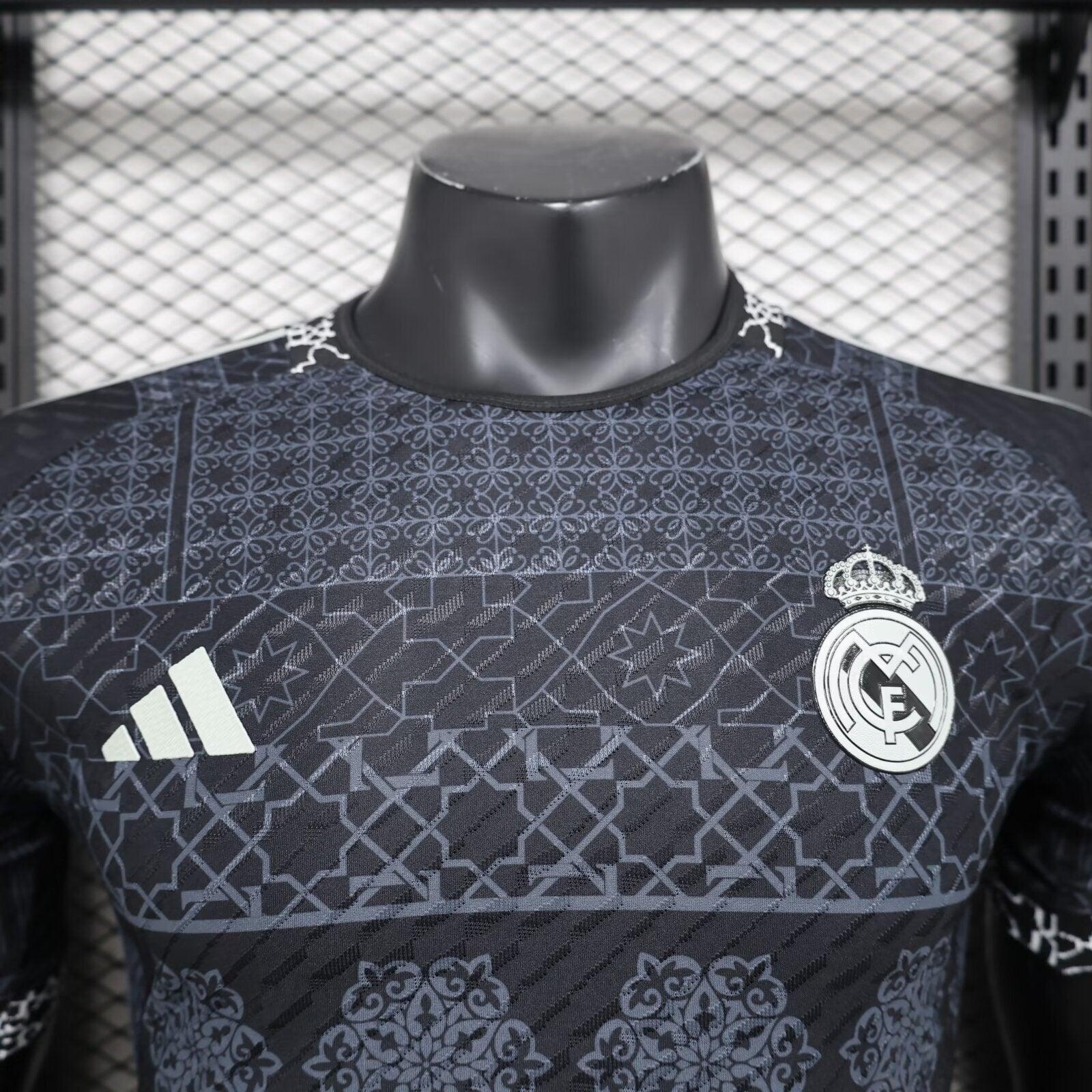 Real Madrid "Mosaic Heritage" Black Edition Special Kit - JerseyLegacy