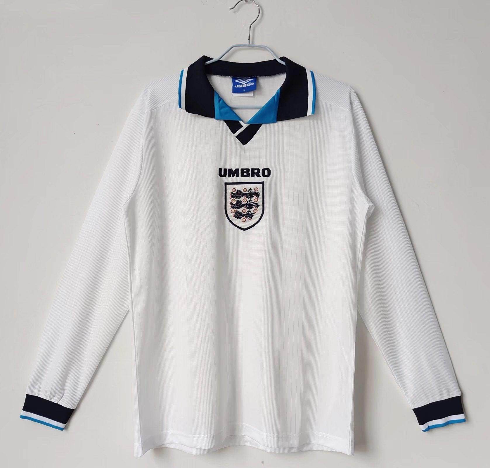 England 1996-1997 Long Sleeve Home Kit - JerseyLegacy