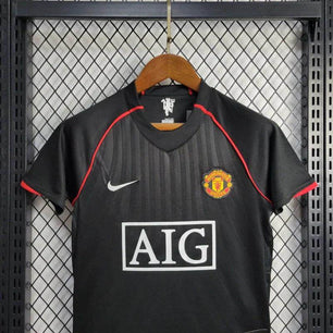 Manchester United 07/08 Black Jersey Kids - JerseyLegacy