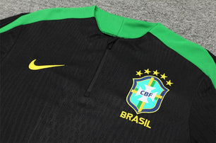 Brazil Black and Green Tracksuit - JerseyLegacy