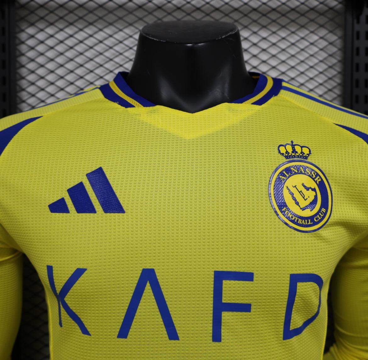 Al Nassr 2024-2025 Home Kit Long Sleeve - JerseyLegacy