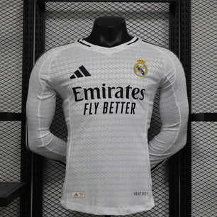 Real Madrid 2024-2025 Home Kit Long Sleeve - JerseyLegacy