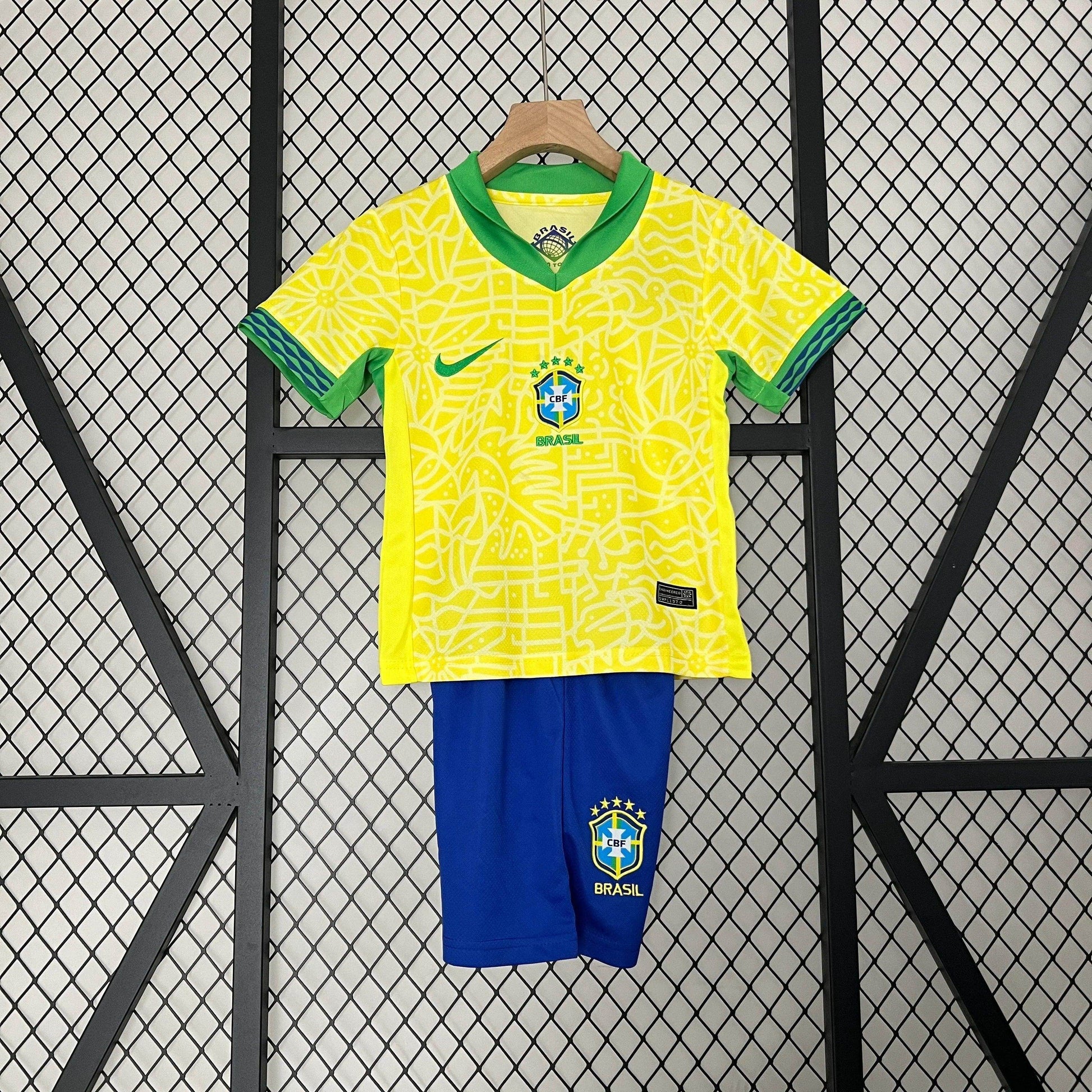 Brazil 2024 Home Jersey Kids - JerseyLegacy