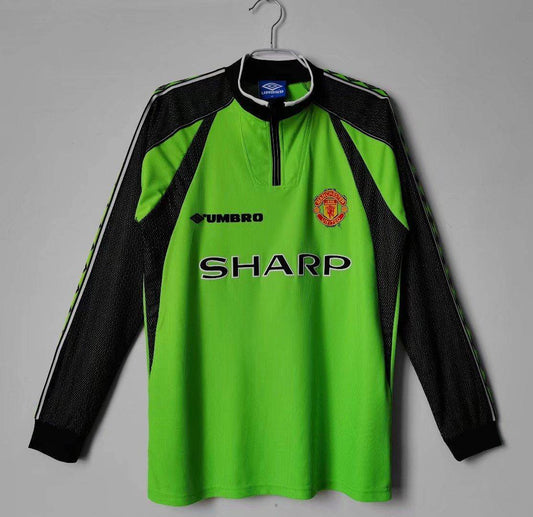 Manchester United 1998–1999 Long Sleeve Goalkeeper Kit - JerseyLegacy