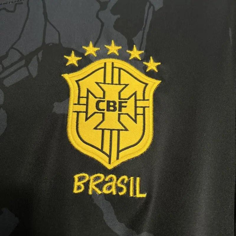 Brazil "Jesus" Black Special Kit - JerseyLegacy