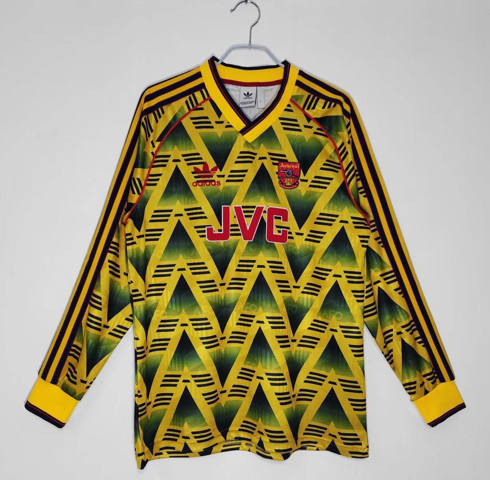 Arsenal 1991-1993 Long Sleeve Away Kit - JerseyLegacy