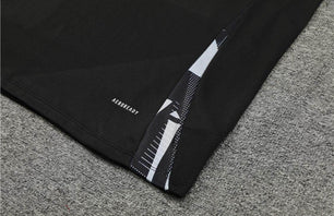 Manchester United Black and White Tracksuit - JerseyLegacy