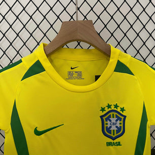 Brazil 2002 Home Jersey Kids - JerseyLegacy