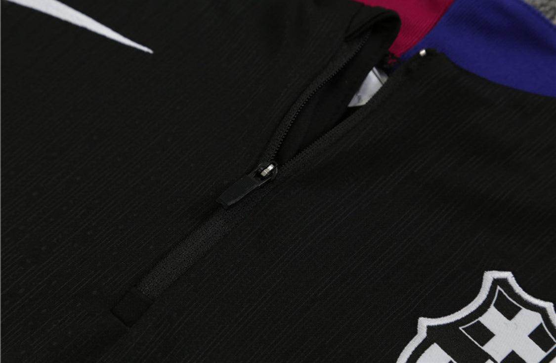 Barcelona Black Tracksuit IV - JerseyLegacy