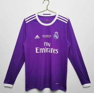 Real Madrid 2016-2017 Long Sleeve Away Kit - JerseyLegacy