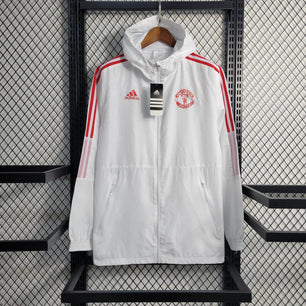 Manchester United Windbreaker Jacket 23/24 - White - JerseyLegacy