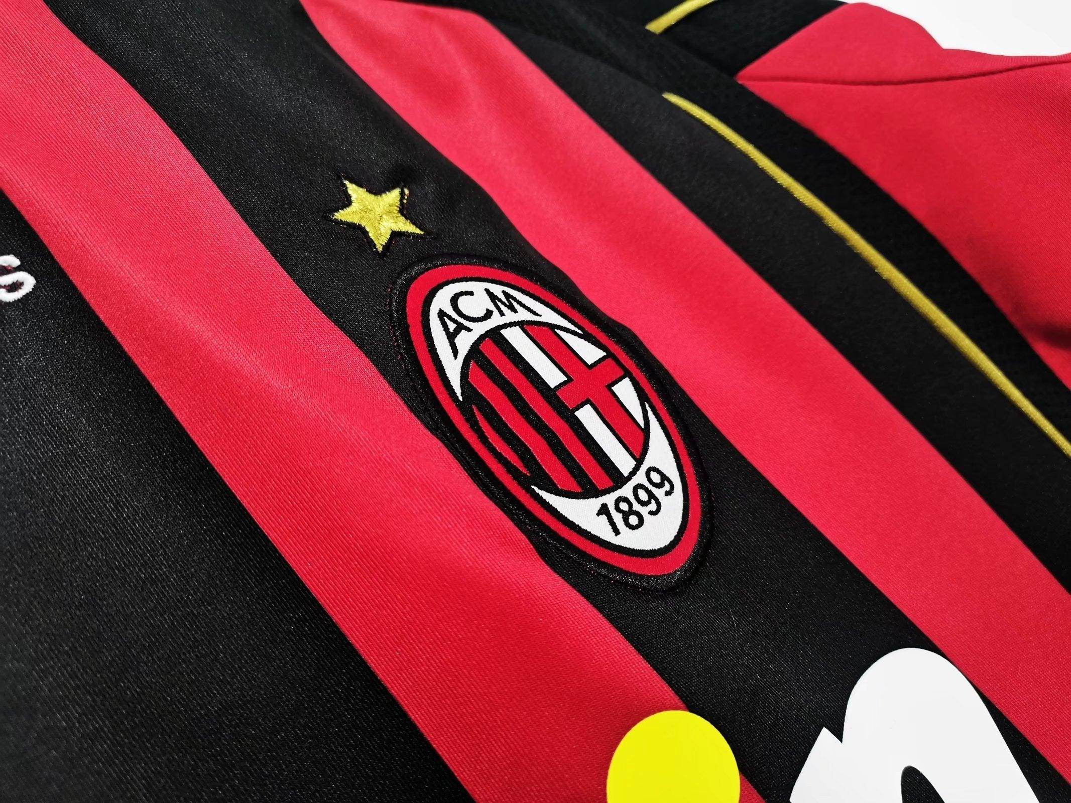 AC Milan 2007-2008 Long Sleeve Home Kit - JerseyLegacy