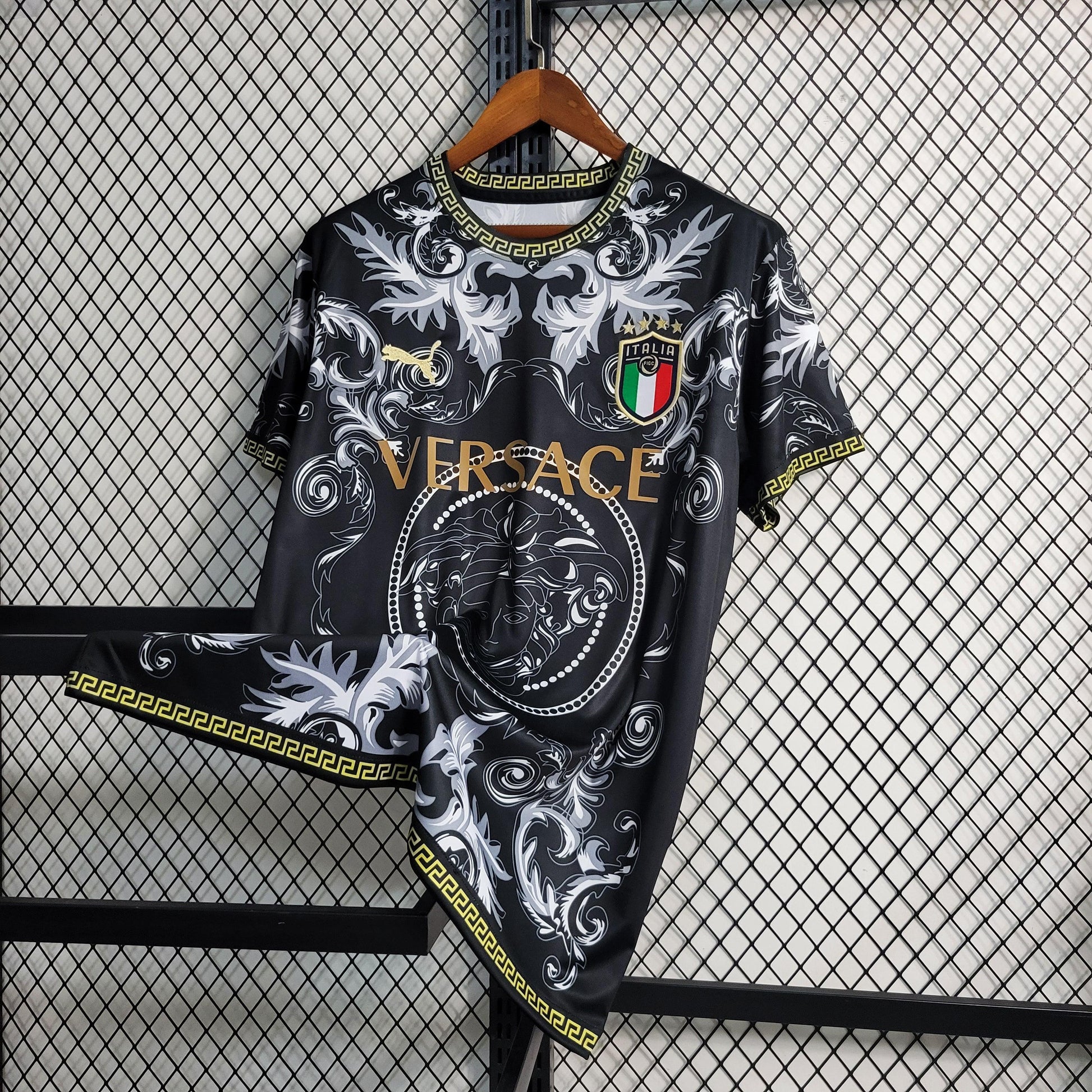 Italy "Versace" Special Black Kit - JerseyLegacy