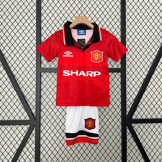 Manchester United Retro 94/96 Home Jersey Kids - JerseyLegacy