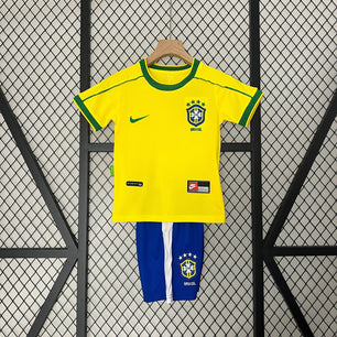 Brazil 1988 Home Jersey Kids - JerseyLegacy