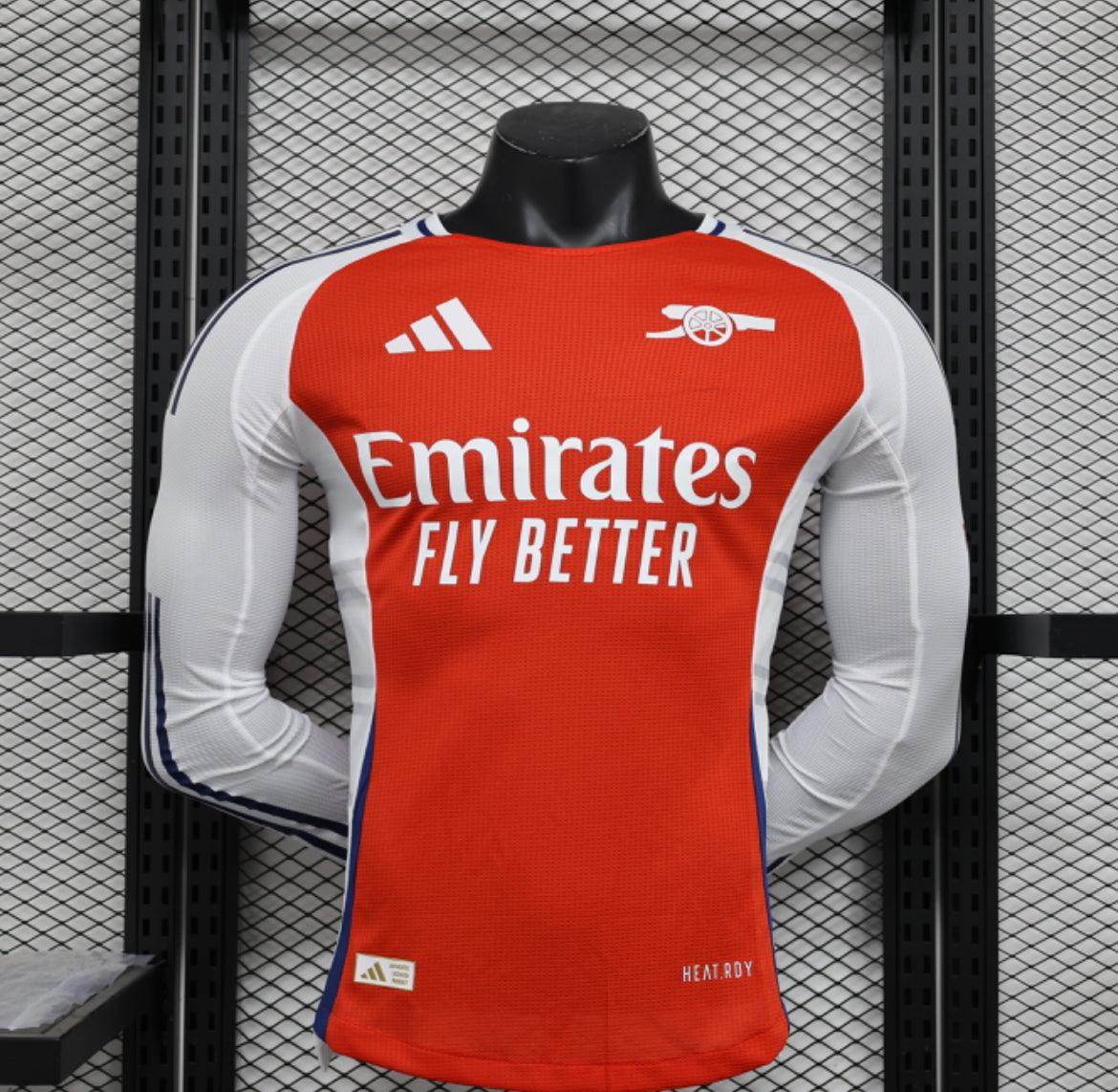 Arsenal 2024-2025 Home Kit Long Sleeve - JerseyLegacy