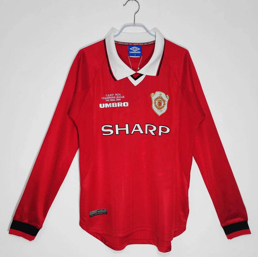 Manchester United 1999 Long Sleeve Champions League Kit - JerseyLegacy