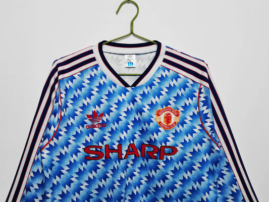 Manchester United 1990-1992 Long Sleeve Away Kit - JerseyLegacy