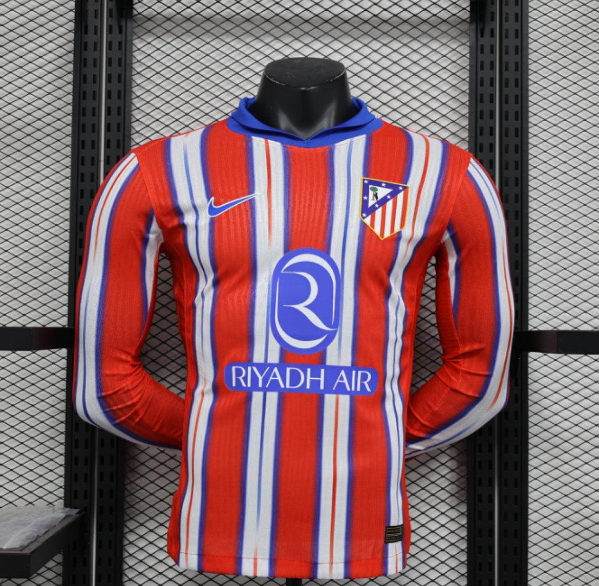 Atletico Madrid 2024-2025 Home Kit Long Sleeve - JerseyLegacy