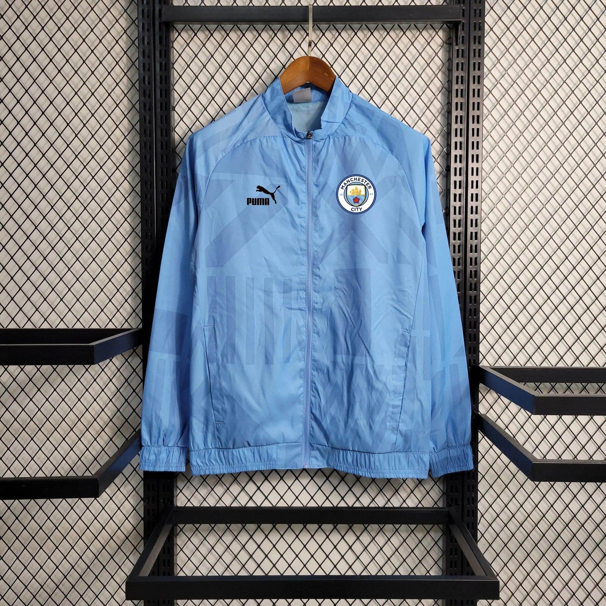 Manchester City Windbreaker Jacket 23/24 - Blue - JerseyLegacy