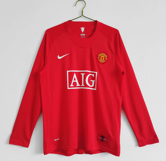 Manchester United 2007-2008 Home Kit - JerseyLegacy