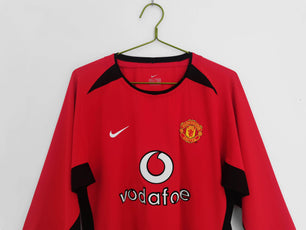 Manchester United 2003-2004 Long Sleeve Home Kit - JerseyLegacy