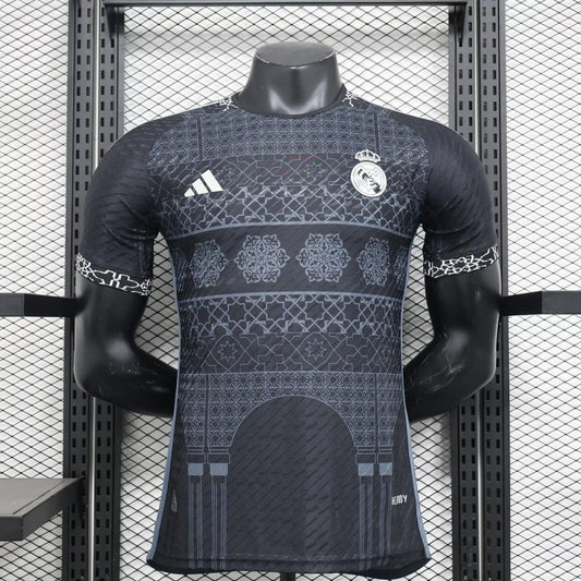 Real Madrid "Mosaic Heritage" Black Edition Special Kit - JerseyLegacy