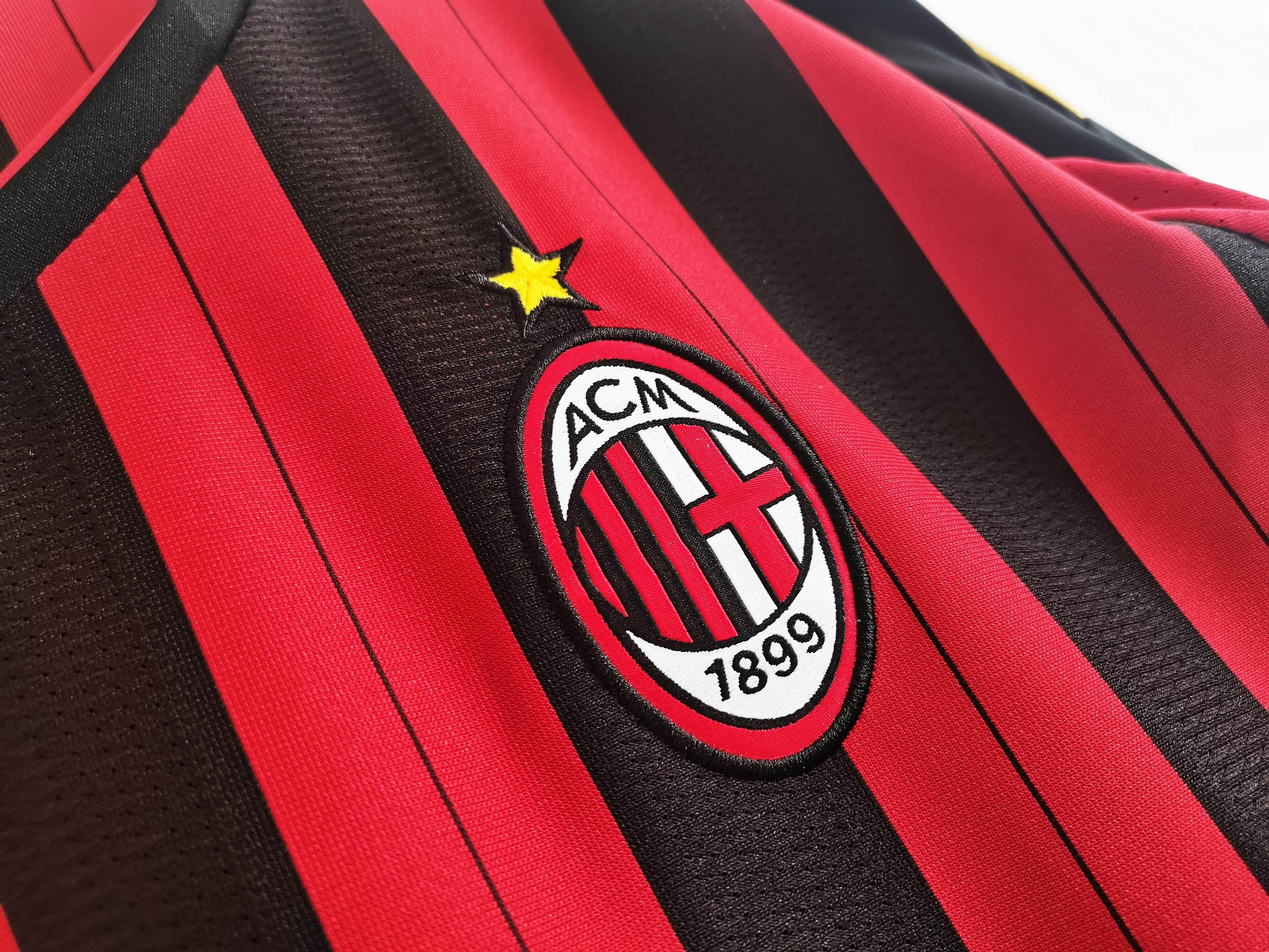 AC Milan 2013-2014 Long Sleeve Home Kit - JerseyLegacy