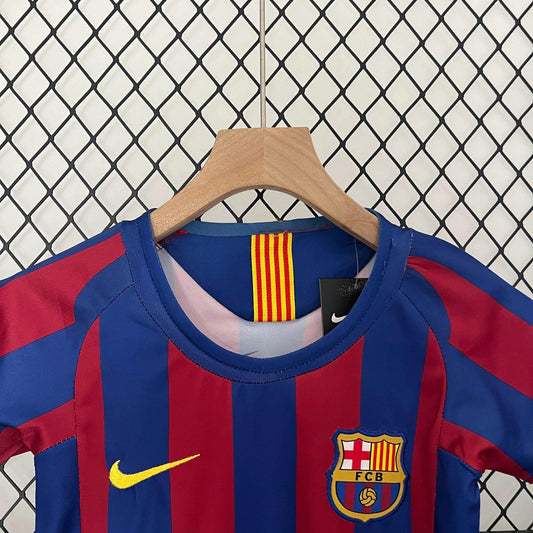 Barcelona 05/06 Home Jersey Kids - JerseyLegacy