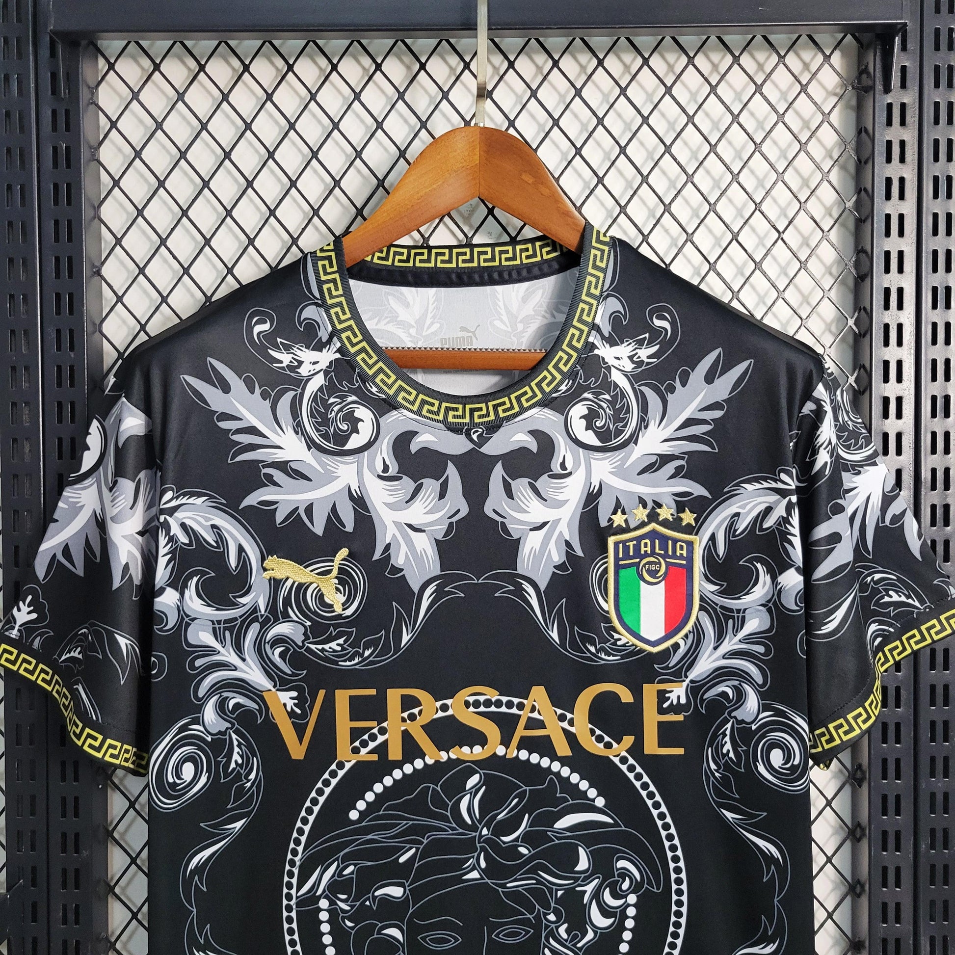 Italy "Versace" Special Black Kit - JerseyLegacy