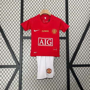 Manchester United 07/08 Champions League Home Jersey Kids - JerseyLegacy