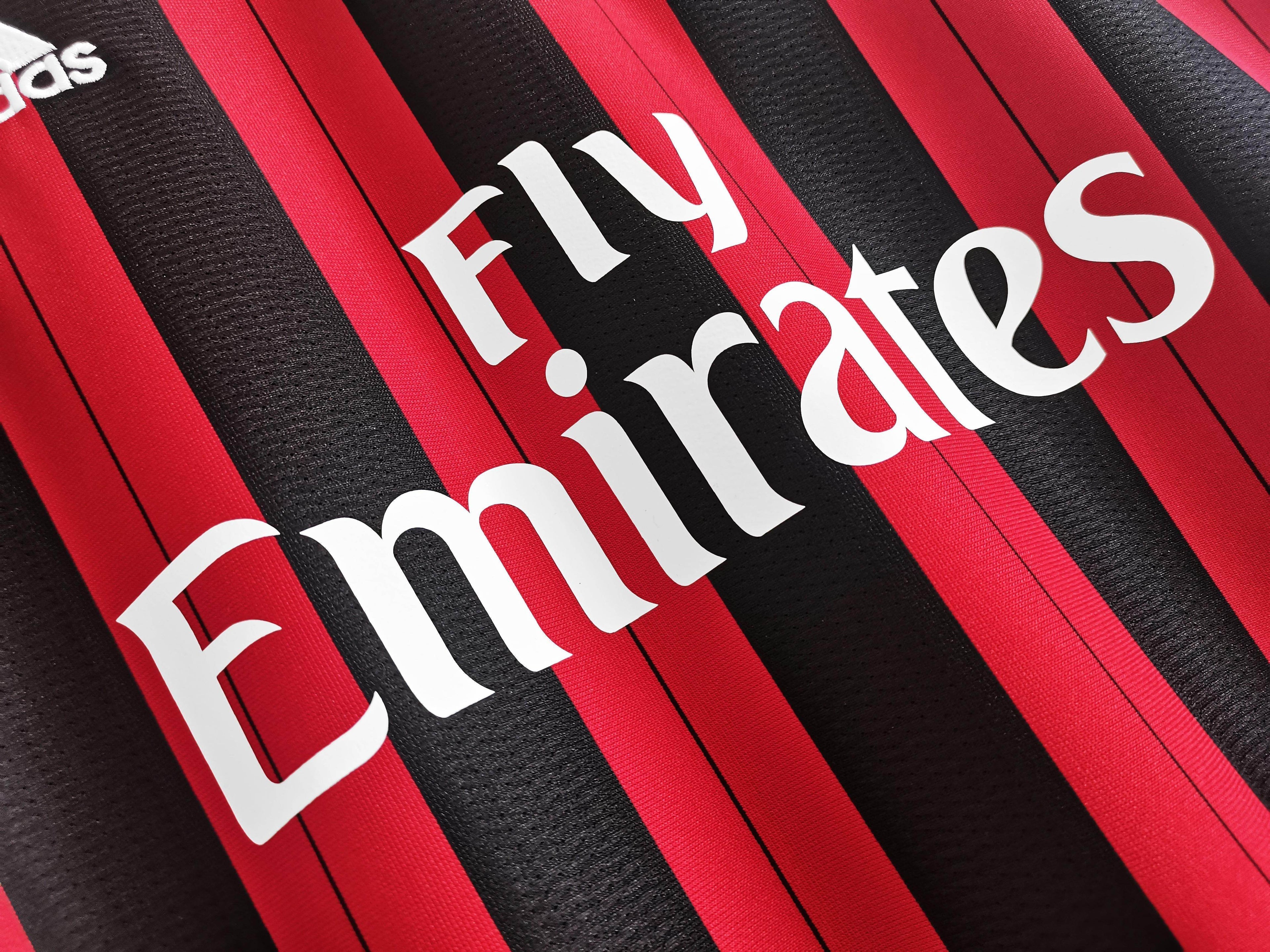 AC Milan 2013-2014 Long Sleeve Home Kit - JerseyLegacy