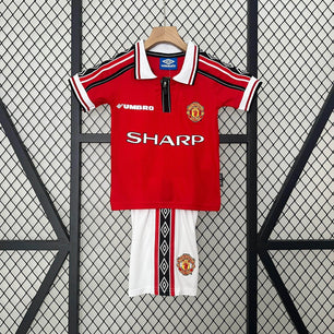 Manchester United 98/99 Home Jersey Kids - JerseyLegacy