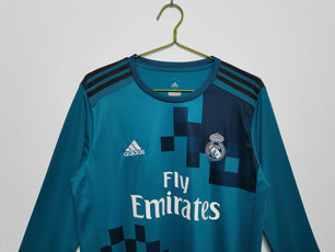 Real Madrid 2017-2018 Long Sleeve Away Kit - JerseyLegacy