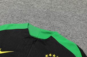 Brazil Black and Green Tracksuit - JerseyLegacy