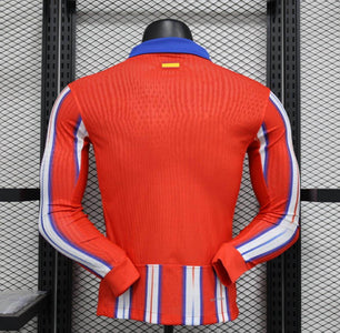 Atletico Madrid 2024-2025 Home Kit Long Sleeve - JerseyLegacy