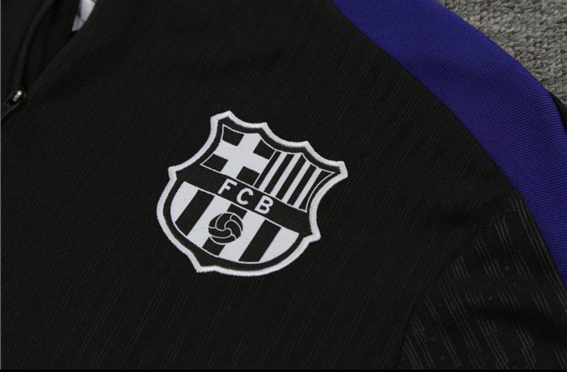 Barcelona Black Tracksuit IV - JerseyLegacy