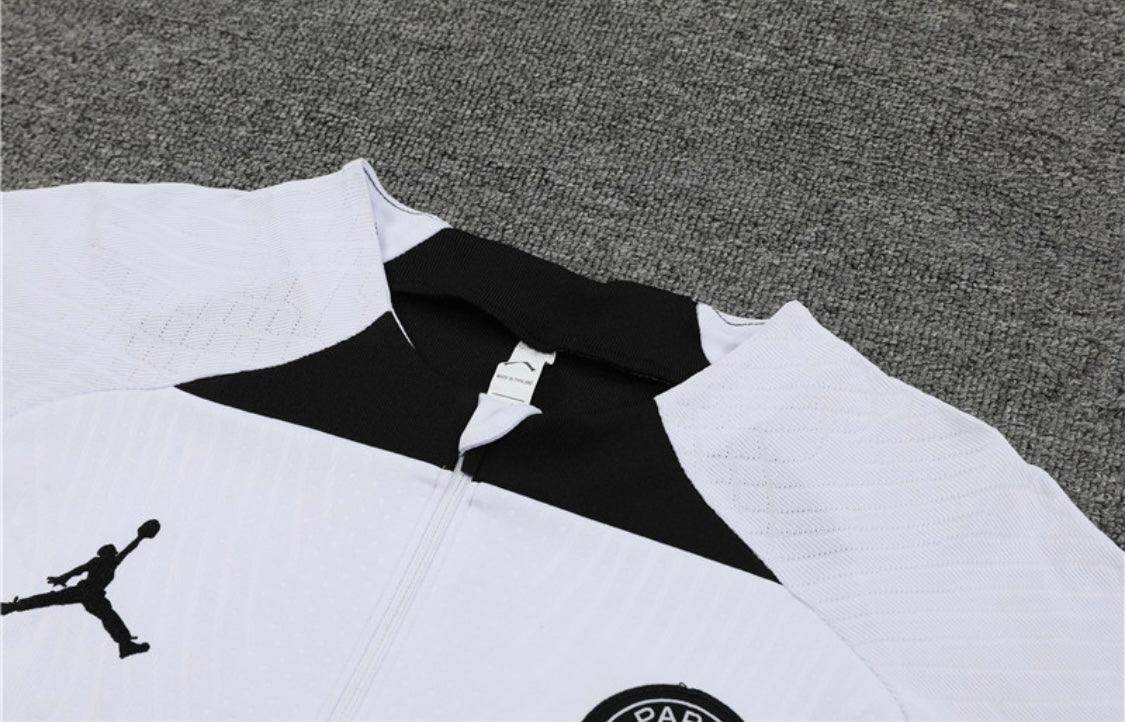 Paris Saint Germain Black and White Tracksuit - JerseyLegacy