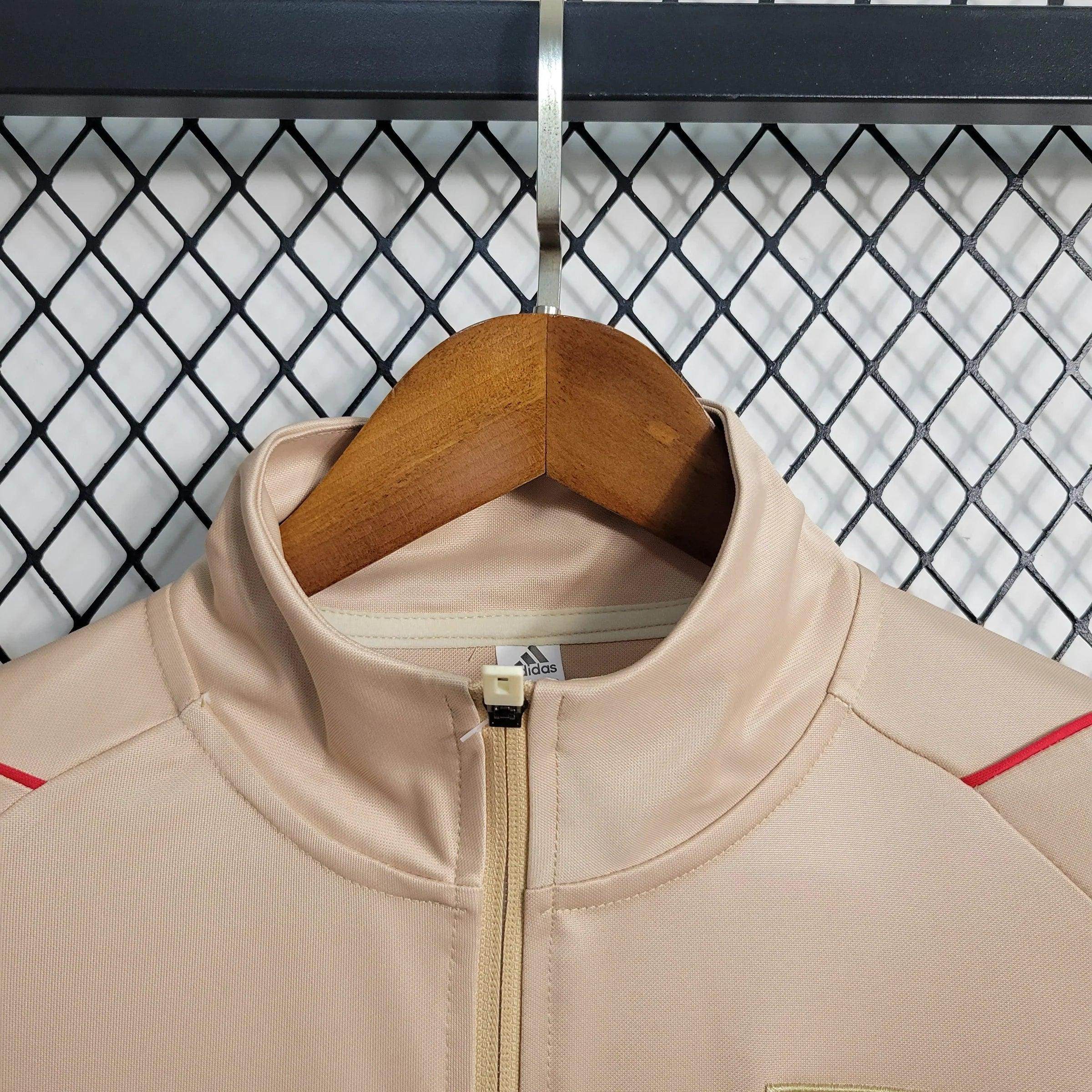 São Paulo Beige Windbreaker Jacket 23/24 - JerseyLegacy