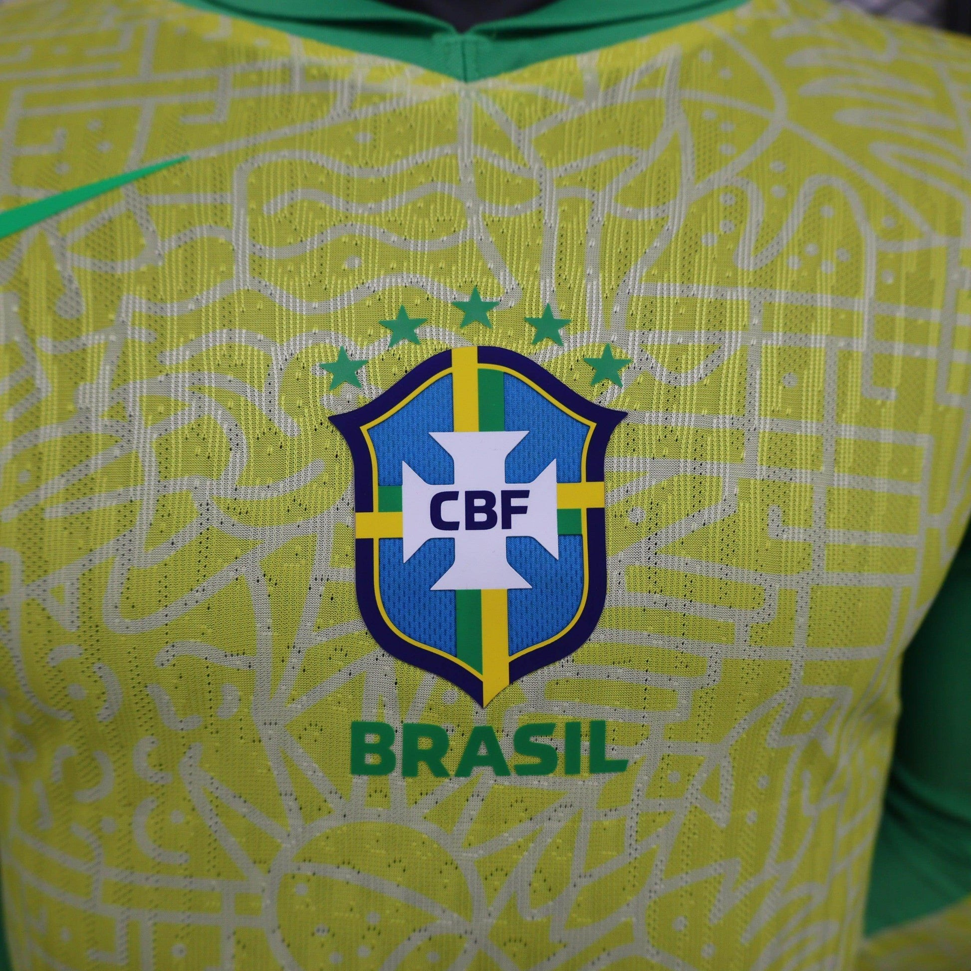 Brazil 2024-2025 Home Kit Long Sleeve - JerseyLegacy