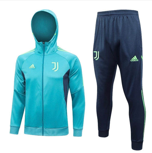 Juventus Turquoise and Dark Blue Tracksuit - JerseyLegacy