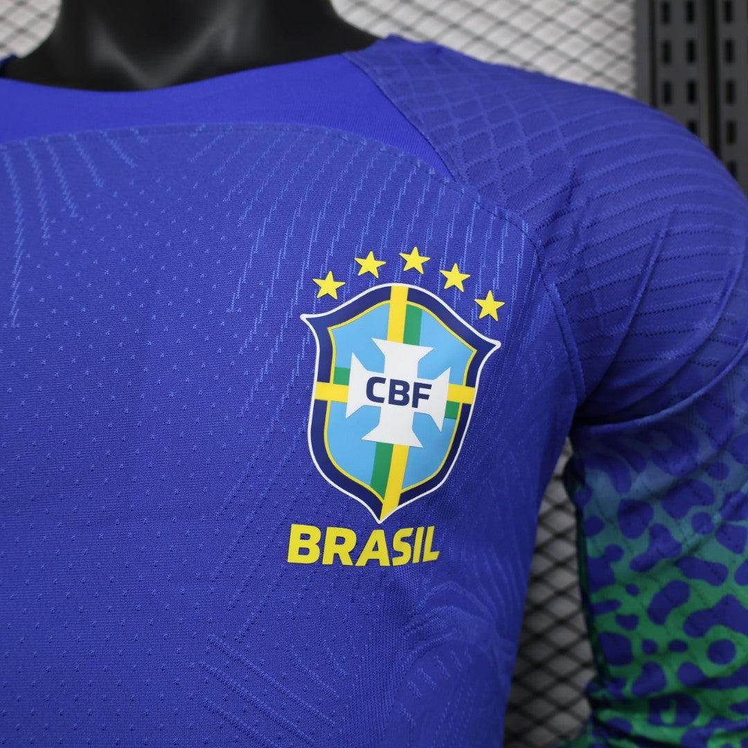 Brazil 2023-2024 Long Sleeve Away Kit - JerseyLegacy