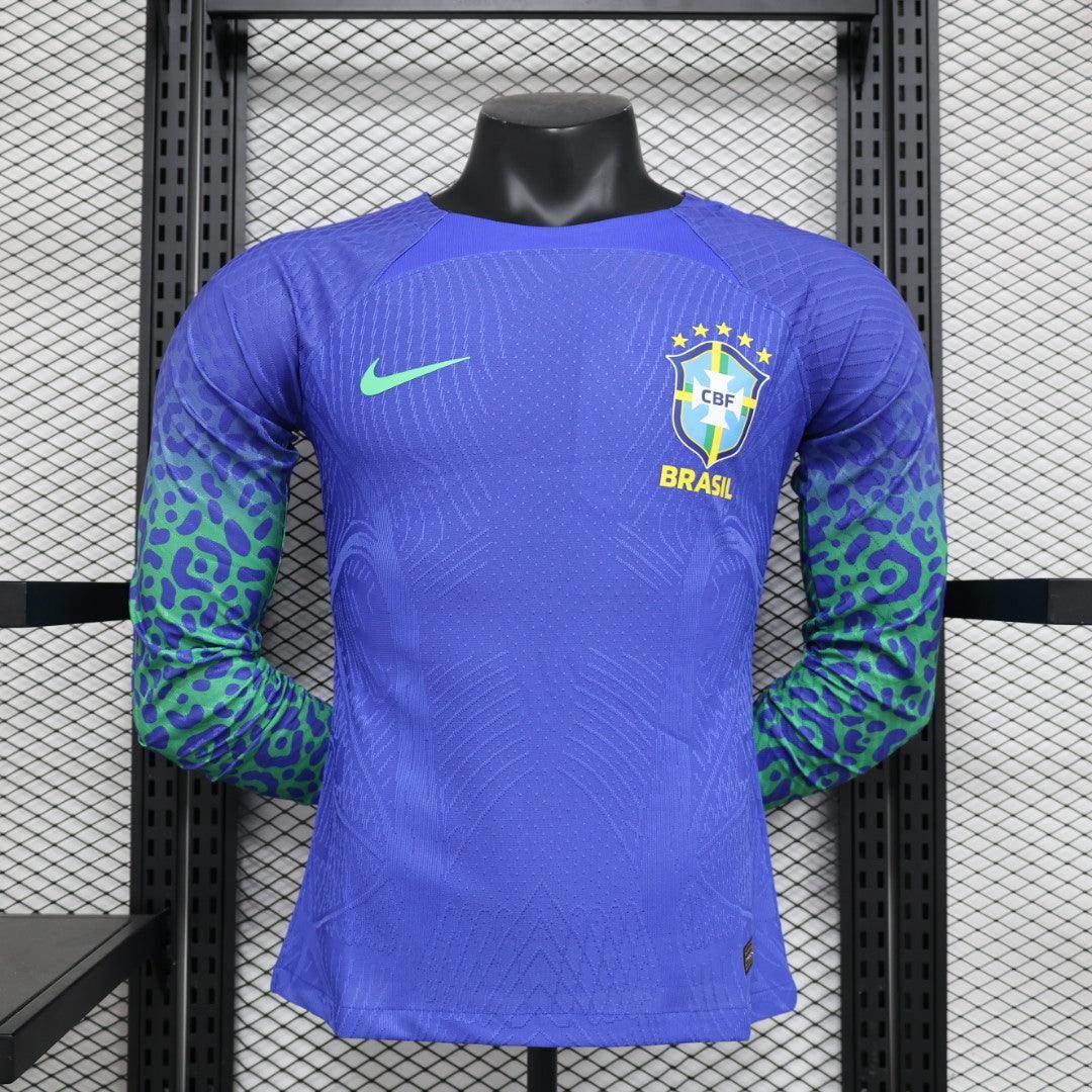 Brazil 2023-2024 Long Sleeve Away Kit - JerseyLegacy