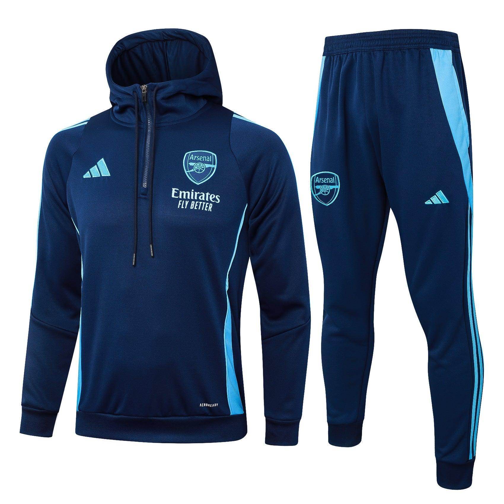 Arsenal FC Dark Blue Tracksuit - JerseyLegacy
