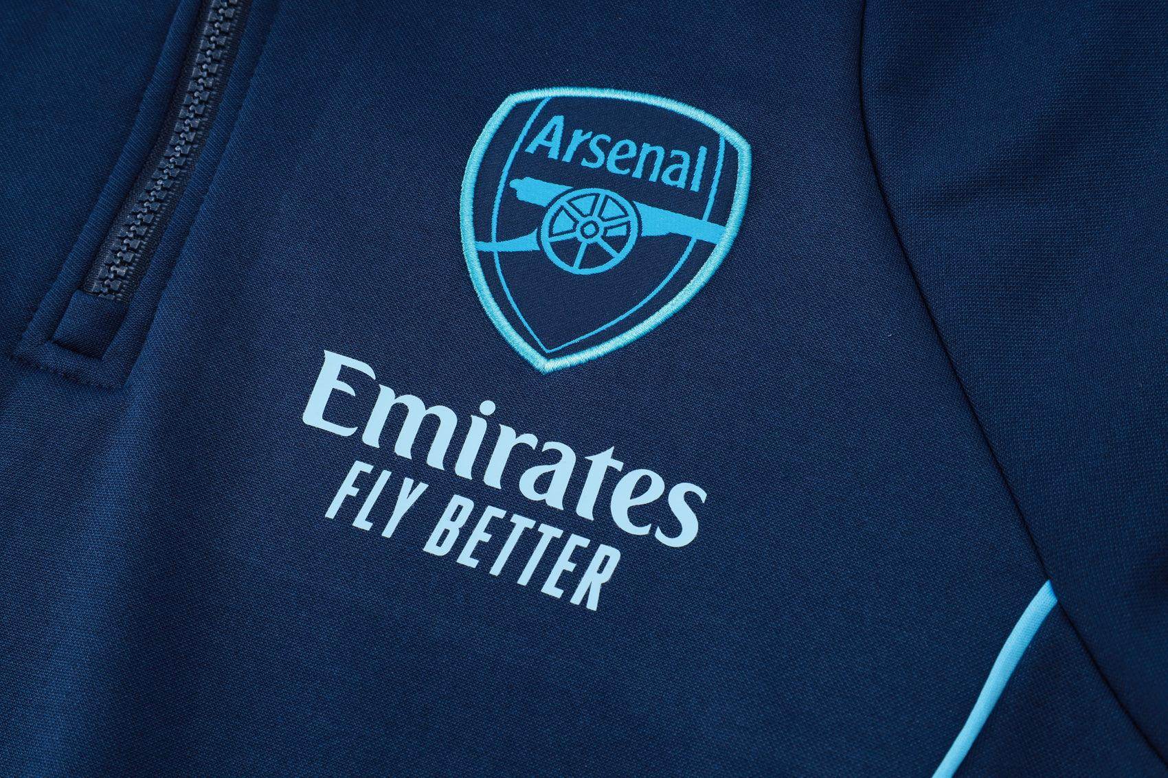 Arsenal FC Dark Blue Tracksuit - JerseyLegacy