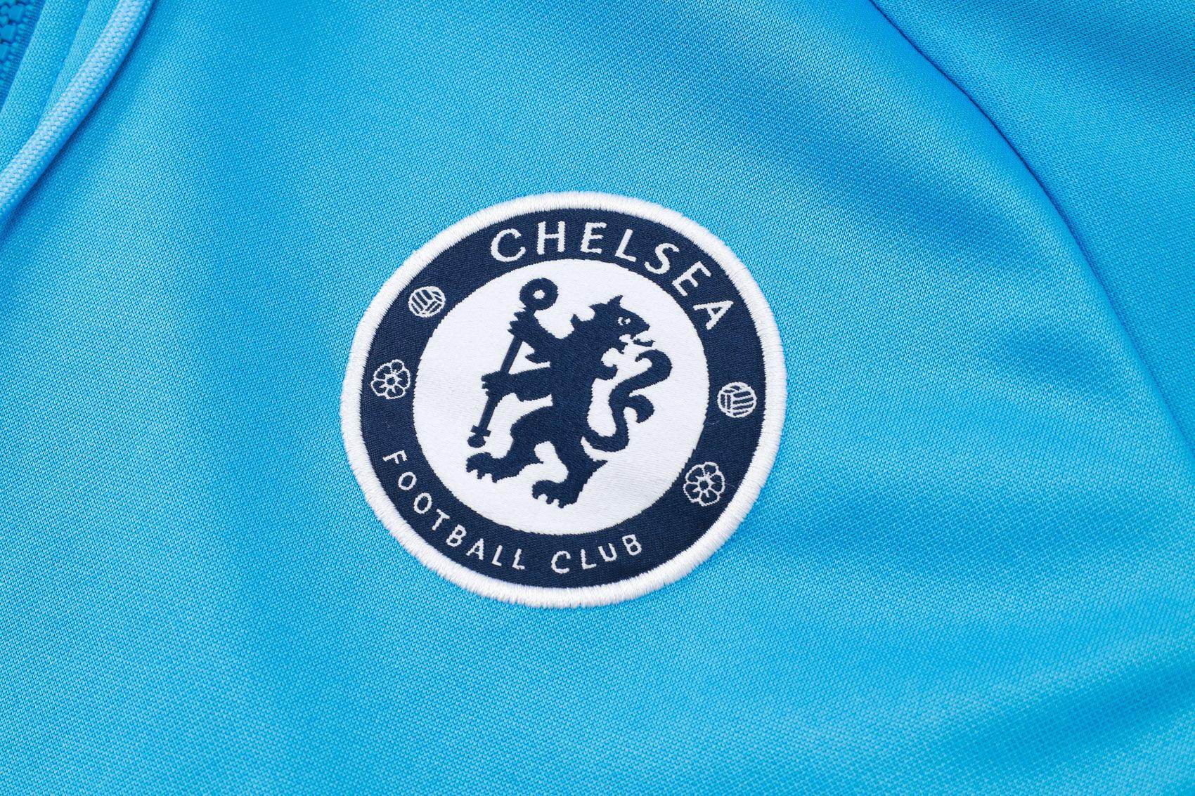 Chelsea FC Light Blue and Dark Blue Tracksuit - JerseyLegacy